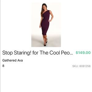 Stop Staring! Retro curvey one shoulder dress